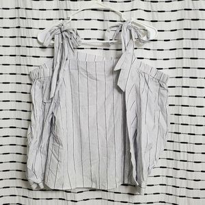 A New Day Off The Shoulder Tie Strap Tank